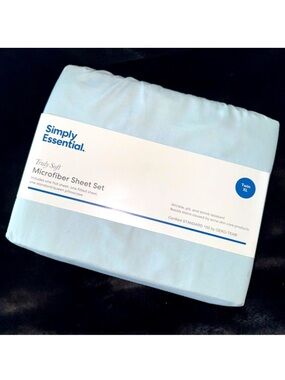 NEW! Pale Mint Twin XL Sheets & Pillowcase Set by Simply Essentials NWT GORGEOUS